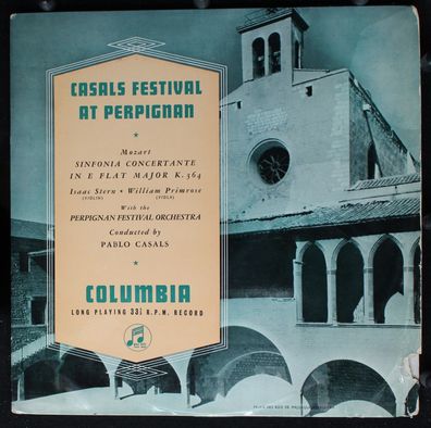 Columbia 33CX1089 - Perpignan Festival Orchestra, Pablo Casals, Isaac Stern, Wil