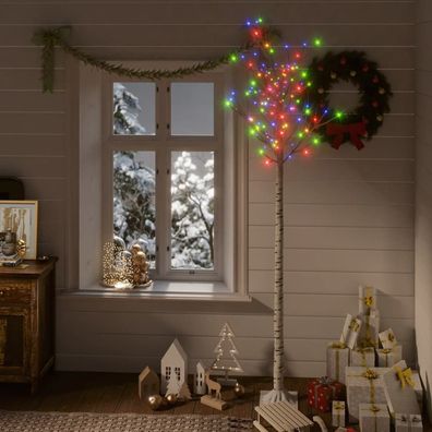 vidaXL Weihnachtsbaum 200 LEDs 2,2 m Bunt Indoor Outdoor