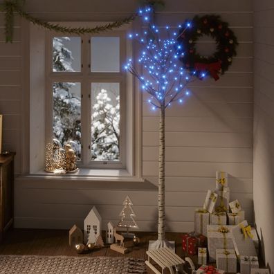 vidaXL Weihnachtsbaum 180 LEDs 1,8 m Blau Indoor Outdoor