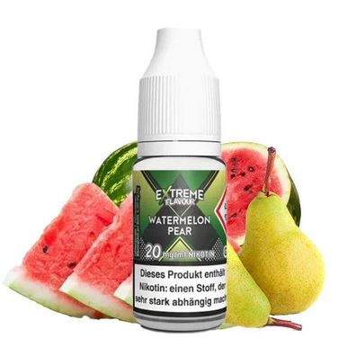 Extreme Flavour - Watermelon Pear - Overdosed Liquid 10ml Hybrid Nicsalt