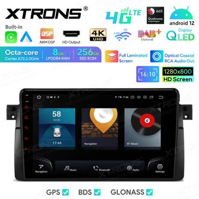 Xtrons IQP9246BP | BMW 3er E46 | Android 12 | Snapdragon 665 | 8GB 256GB