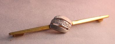 Brosche Nadel Diamant Brillant Weißgold GG 0.21 Carat 585 gold