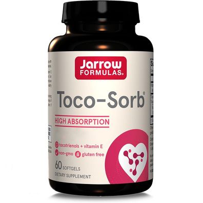 Jarrow Formulas, Toco-Sorb Mixed Tocotrienols and Vitamin E, 60 Weichkapseln