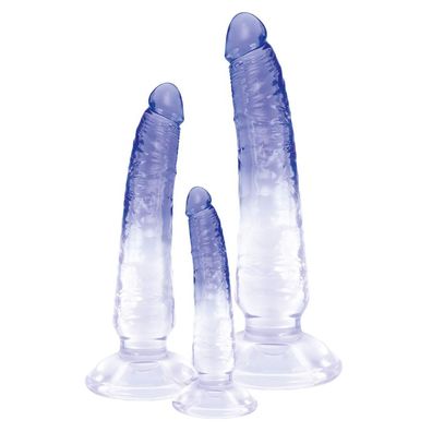 3er Anal-Dildos Training Set klein lang Saugnapf Männer Sexspielzeug Transparent