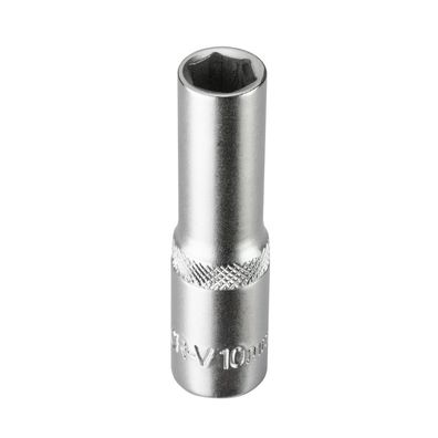 Stecknuss Sechskant 10mm 6 Kant 3/8" lang (CR-V)