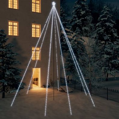 vidaXL Weihnachtsbaum-Lichterketten Indoor Outdoor 1300 LEDs Kaltweiß