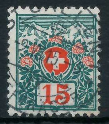 Schweiz Portomarken 1910-1924 Nr 33 zentrisch gestempelt X6B624A