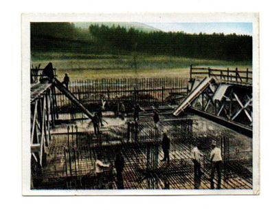 Bau der Wasserleitung Osterode Bremen Altes Bild Foto von 1934 Salem Sammelbild