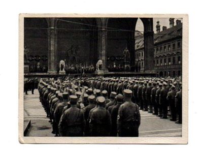 Gefallenenehrung vor Feldherrnhalle in München Altes Bild Foto von 1934 Salem