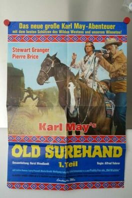 Original Filmposter, Werbeplakat, Filmplakat Old Surehand 1. Teil Karl May D1.25