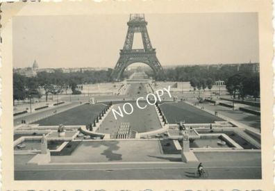 Foto WK2 Eiffelturm und Palais du Trocad&eacute; ro Paris Frankreich D1.3