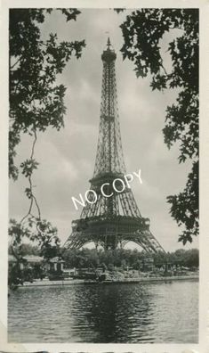 Foto WK2 Blick auf den Eiffelturm Paris Frankreich D1.3