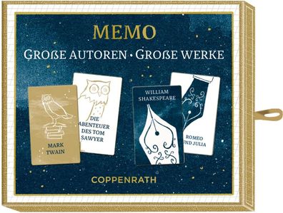 Schachtelspiel - BuecherLiebe - Grosse Autoren-Grosse Werke Memo-Sp