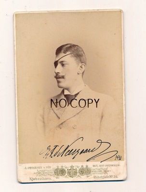 Foto um 1900 Adel Schauspieler Dänemark Kopenhagen handsigniert #99