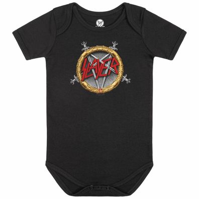 Slayer (Pentagram) Baby Body 100% Bio Baumwolle Neu-New 100% offizielles Merch