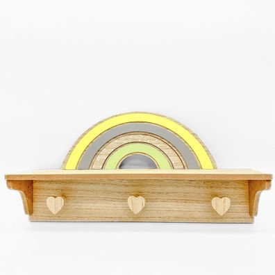 Regal "Regenbogen" - Wandregal Holz Baby Kind Deko Dekoration Kinderzimmer
