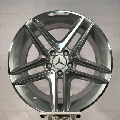 Originale 18 Zoll AMG Mercedes CLA 45 C117 X117 Alufelgen silber mit CNC gedrehter Fr