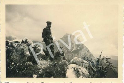Foto WK II Wehrmacht Soldaten Uniform Alpen F1.33