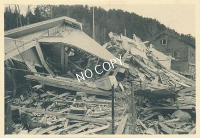 Foto WK II Haus Ruine Zerstörung Gebirgs-Pionier-Bataillon 82 F1.85