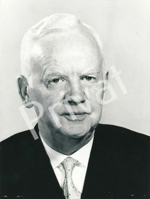Foto Heinz Kluth Portrait Bundespräsident Heinrich Lübke Bundesrepublik D F1.56