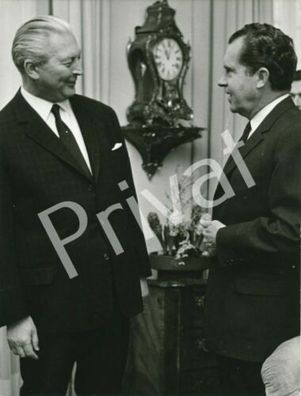 Foto Heinz Kluth Staatsbesuch Bundeskanzler Kiesinger US President Nixon F1.56