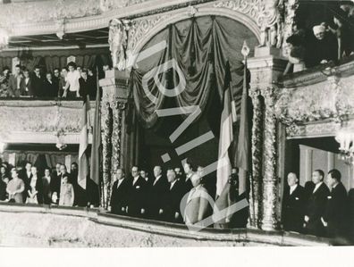 Foto XL 9/55 Moskau Besuch Adenauer Bulganin Chruschtschow Molotow u.a. F1.57