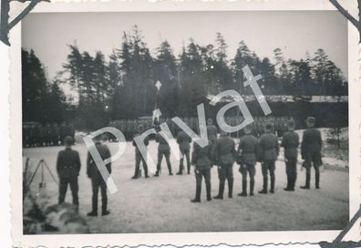 Foto WK II Wehrmacht Soldaten Offiziere Vereidigung 42/43 F1.52