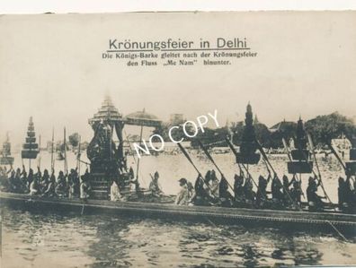 Foto XL Krönung Feier Delhi Königs-Barke Me-Nam Indien F1.63