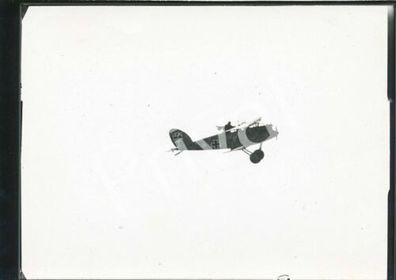 Foto WK I + II Doppeldecker Luftwaffe mit Pilot Krüger im Anflug F1.62