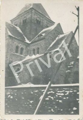 Foto WKII Panzerjäger-Abt. 525 gotische Kirche Teilansicht am Rhein F1.30
