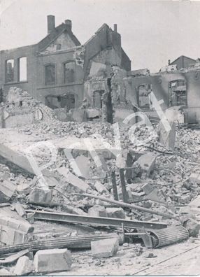 Foto WK II Wehrmacht Zerstörung destruction Maubeuge France F1.42