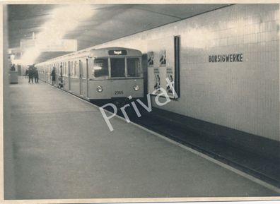 Foto U-Bahnhof Berlin Borsigwerke 70-er Jahre Straßenbahnarchiv Berlin L1.21