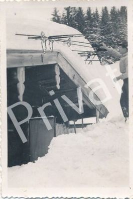 Foto WK II Italien 1944 Wehrmacht Artillerie Regiment Balsen Skifahren L1.51