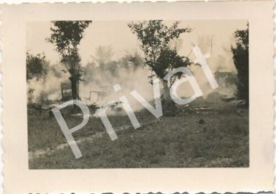 Foto WK II Italien 1944 Wehrmacht Artillerie Zelt nach Jaboangriff Saileto L1.51