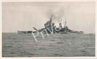 Foto WKII englisches Schlachtschiff "H. M. S. Anson" 14 Schuss Geschütz L L1.76