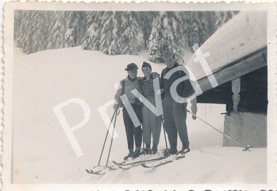 Foto WK II Italien 1944 Wehrmacht Artillerie Regiment Balsen Ski Urlaub L1.51