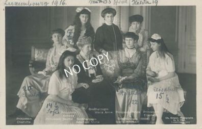 Foto PK königliche Familie I.K.H. Maria Anna von Portugal & sechs Töchter E1.38