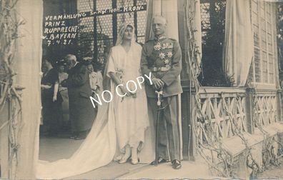 Foto PK königliche Vermählung S.K.H. Kronprinz Rupprecht mit Antonia E1.38