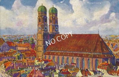 Foto PK Stadtansicht München - Dom Frauenkirche 1916 E1.65