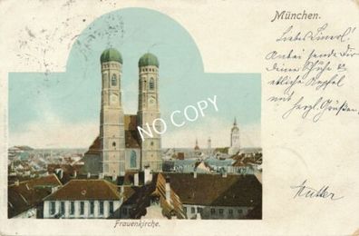 Foto PK Stadtansicht München - Dom Frauenkirche & Alter Peter 1904 E1.65