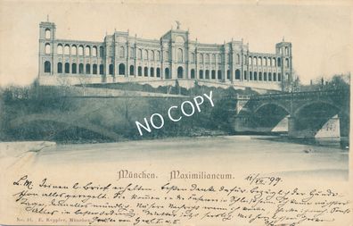 Foto PK Stadtansicht München - Maximilianeum an der Isar 1899 E1.65