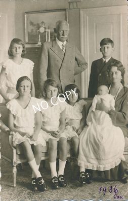 Foto PK königliche Familie Kronprinz Rupprecht, Gattin Antonia & Kinder E1.38