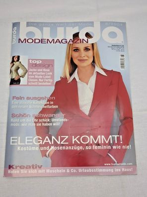 burda Modemagazin 8/2004 Gr.36-44 Kleidung für Schwangere Schnittmuster