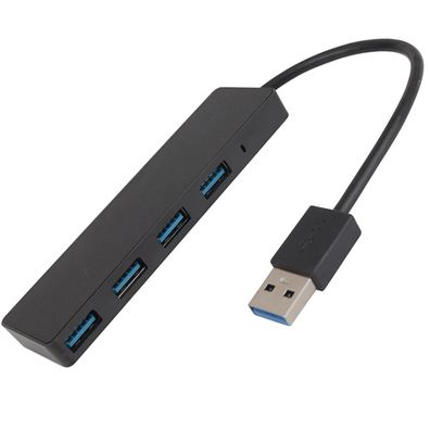 4-Port-USB-3.0-Hub, ultraflacher Daten-USB-Hub, kein Aufladen möglich