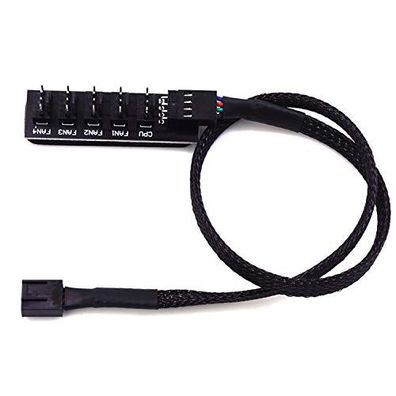 4-Pin-PWM-Lüfter-Stromversorgungskabel 1 bis 5 Splitter 5-Wege-PC-Gehäuse