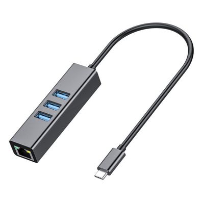 4-Port-USB-3.0-Hub, langes Kabel, 48 Zoll, mit Micro-USB-Aufladung