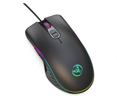 RGB-Gaming-Maus mit Hintergrundbeleuchtung, kabelgebunden, ergonomisch