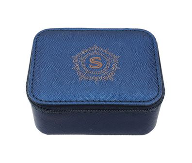 Schmuckschatulle/ Schmuckkästchen - Schmuckbox Blau S