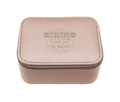 Schmuckschatulle/ Schmuckkästchen - Schmuckbox Metallic Nathalie