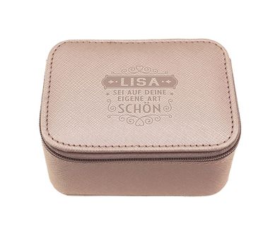 Schmuckschatulle/ Schmuckkästchen - Schmuckbox Metallic Lisa